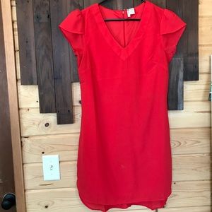 Red Shift Dress